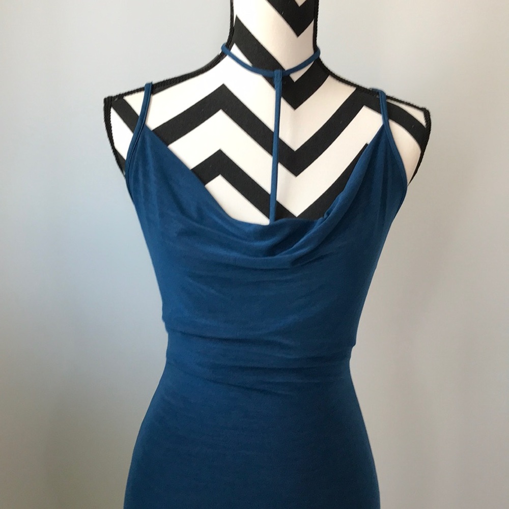 1 LG LEFT Teal Maxi Dress - Picture 3 of 7